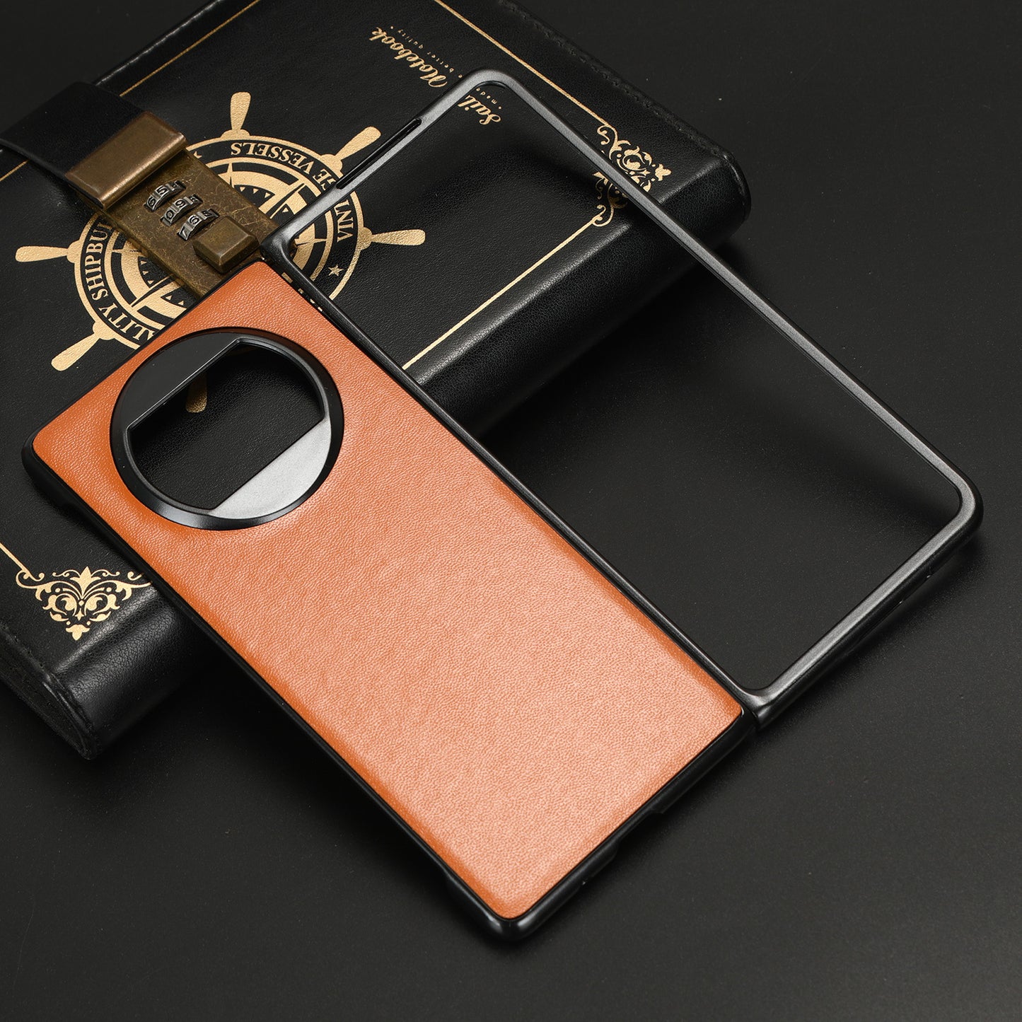 For Huawei Mate X3 5G PU Leather Coated PC Phone Case Drop-proof Smartphone Cover