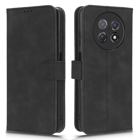 For Huawei Enjoy 60X PU Leather Flip Cover Skin-touch Stand Wallet Phone Case
