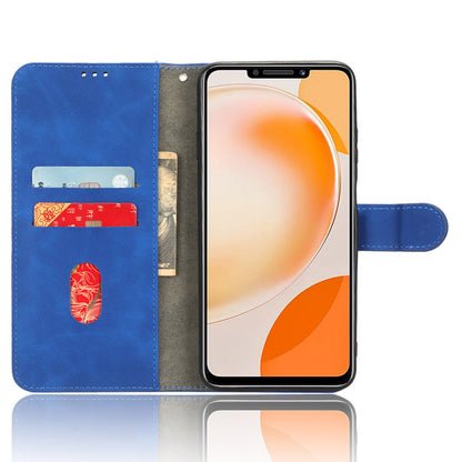 For Huawei Enjoy 60X PU Leather Flip Cover Skin-touch Stand Wallet Phone Case