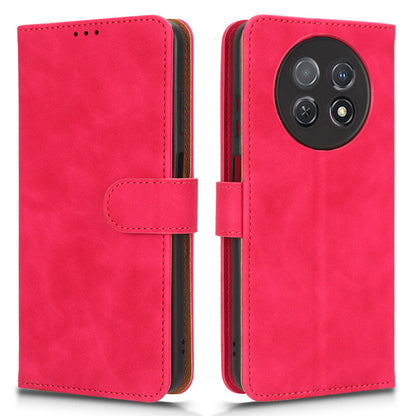 For Huawei Enjoy 60X PU Leather Flip Cover Skin-touch Stand Wallet Phone Case