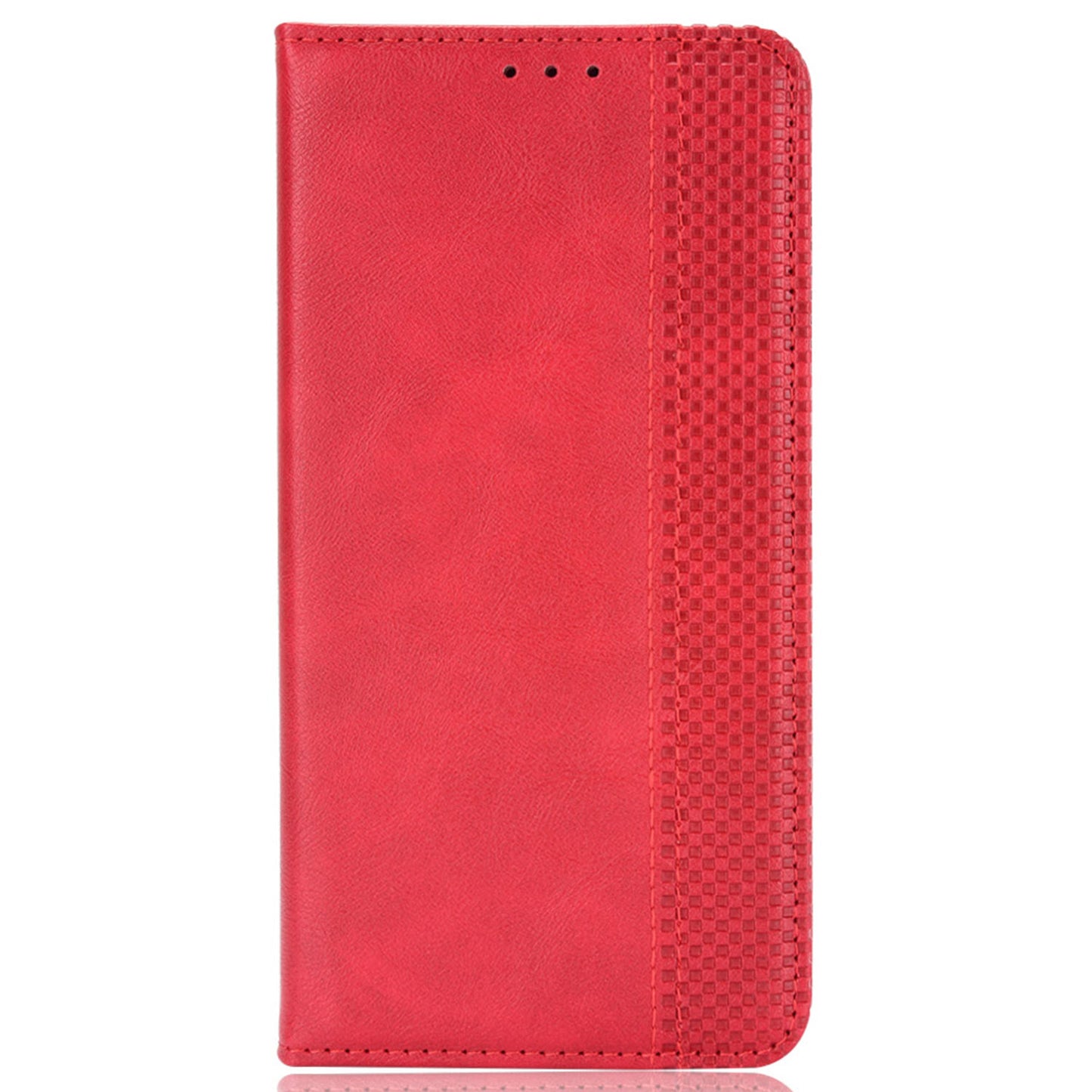 For Infinix Smart 7 Plus Anti-dust Phone Cover PU Leather Stand Wallet Retro Magnetic Closure Mobile Phone Case
