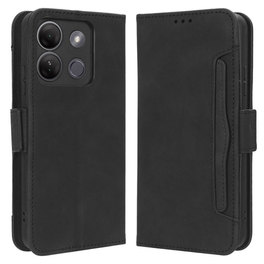 For Infinix Smart 7 Plus / Smart 7 (India) 4G Phone Wallet Case Multiple Card Slots PU Leather Stand Phone Cover