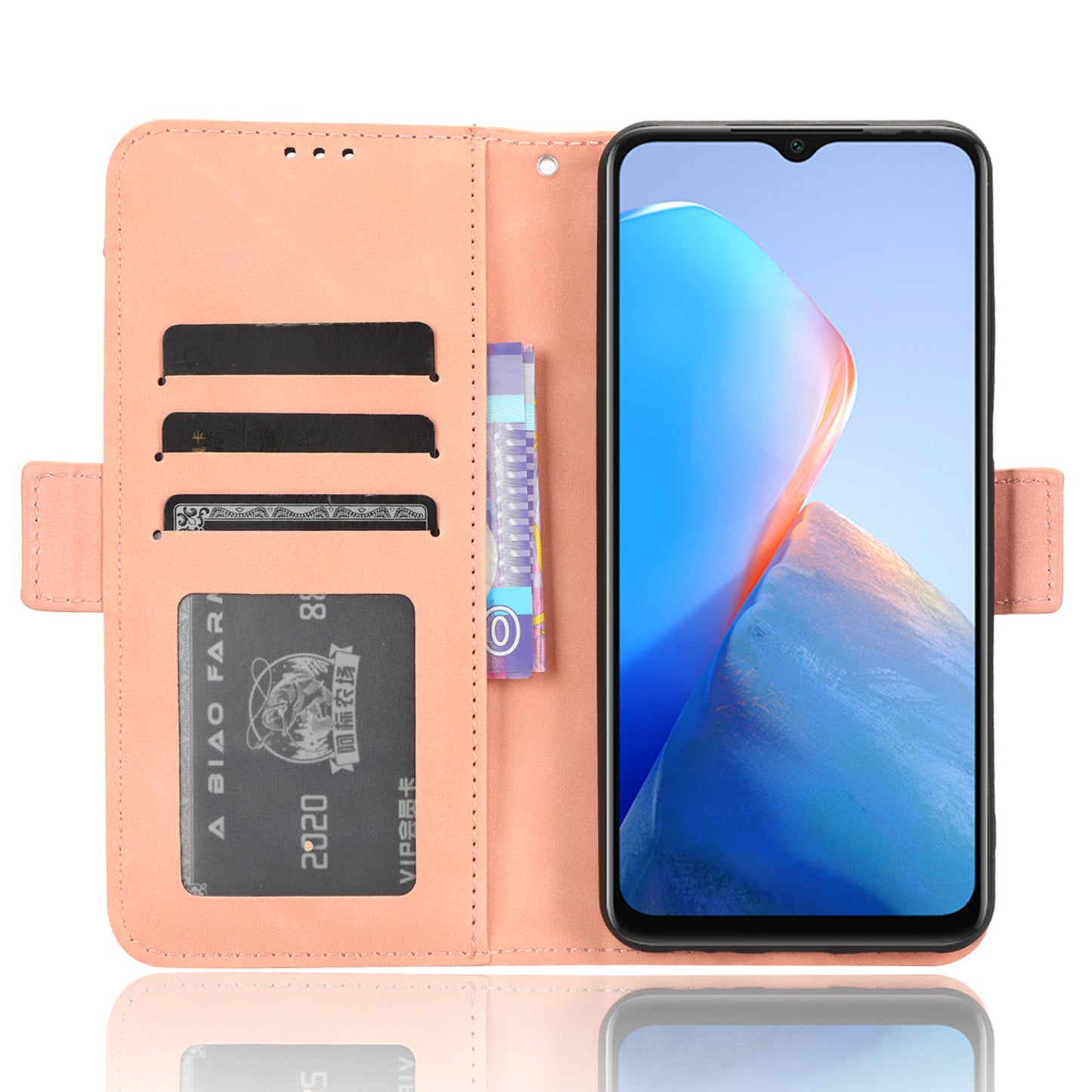 For Infinix Smart 7 Plus / Smart 7 (India) 4G Phone Wallet Case Multiple Card Slots PU Leather Stand Phone Cover
