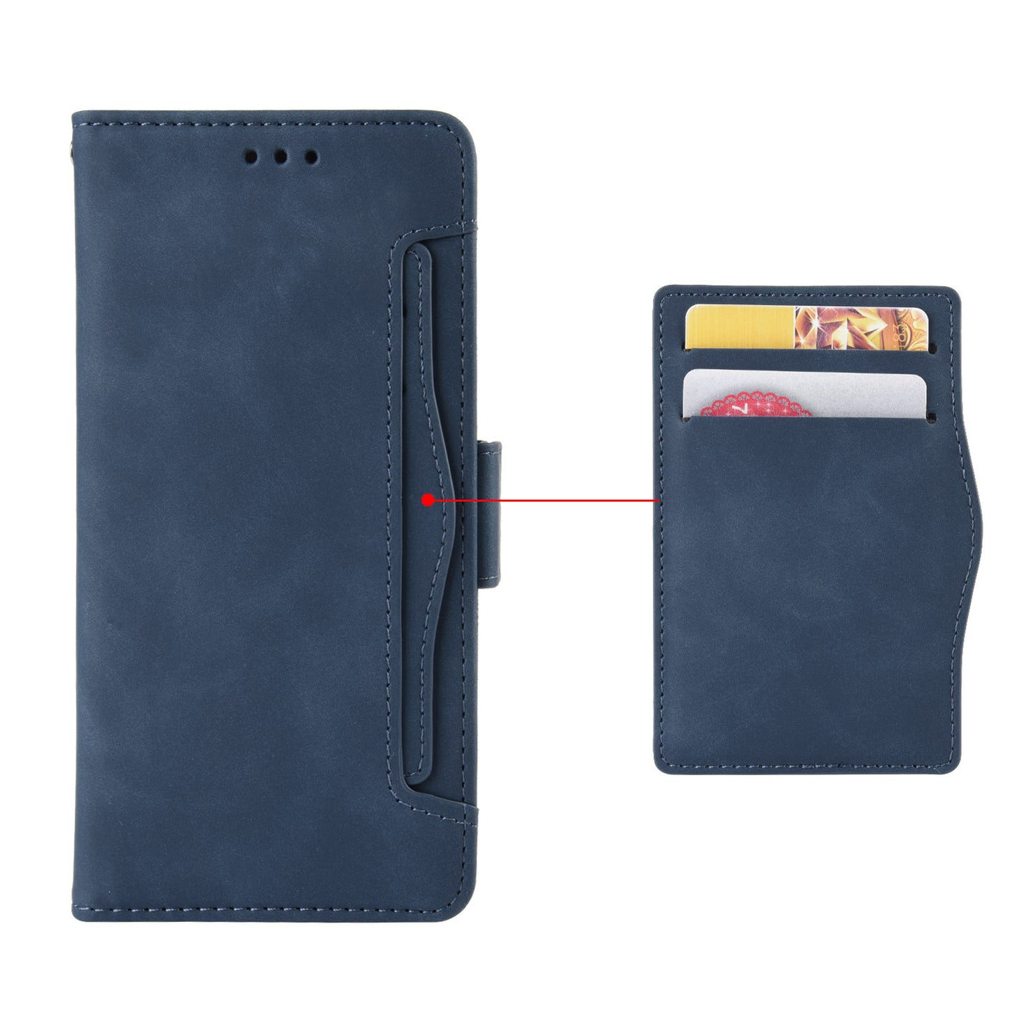 For Infinix Smart 7 Plus / Smart 7 (India) 4G Phone Wallet Case Multiple Card Slots PU Leather Stand Phone Cover