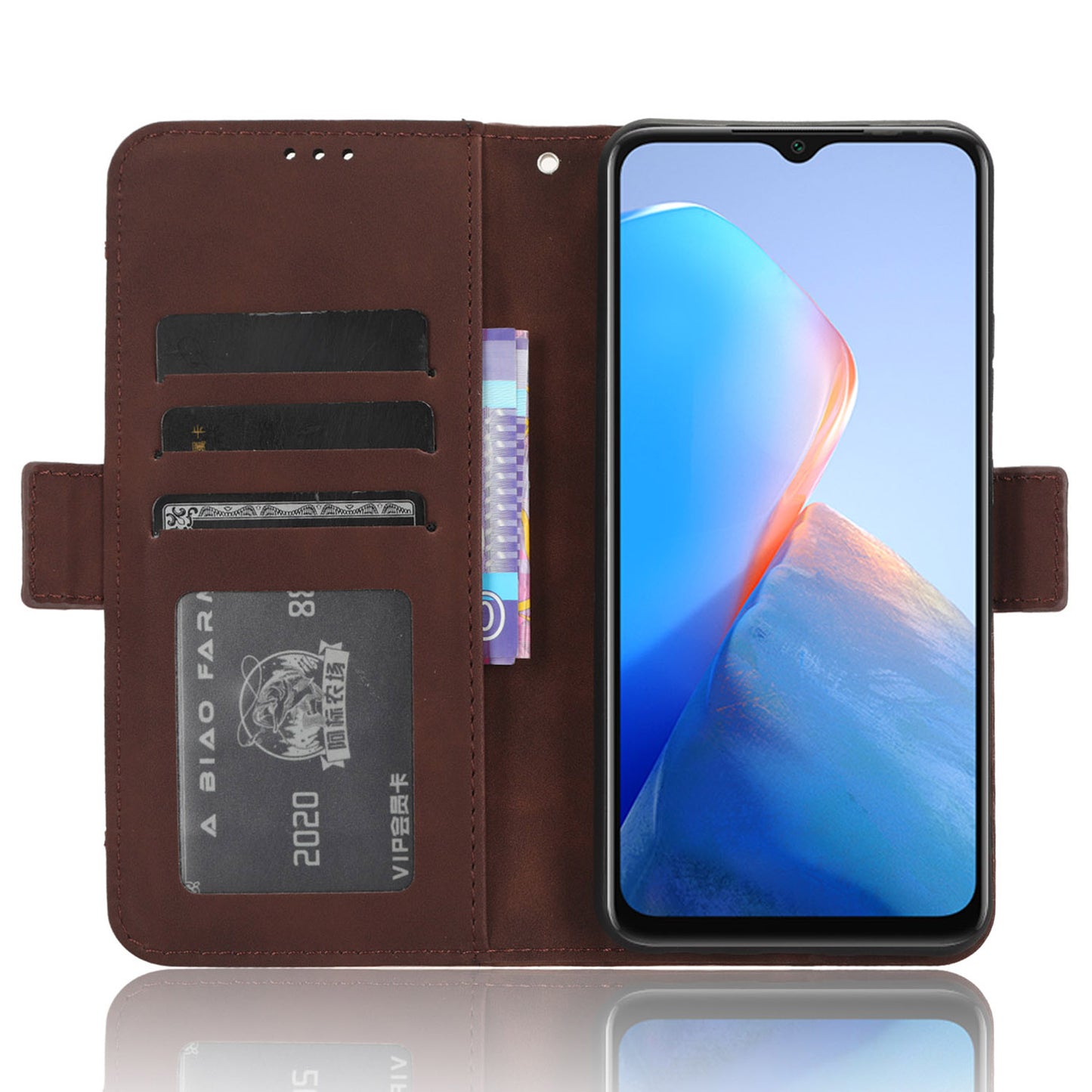 For Infinix Smart 7 Plus / Smart 7 (India) 4G Phone Wallet Case Multiple Card Slots PU Leather Stand Phone Cover