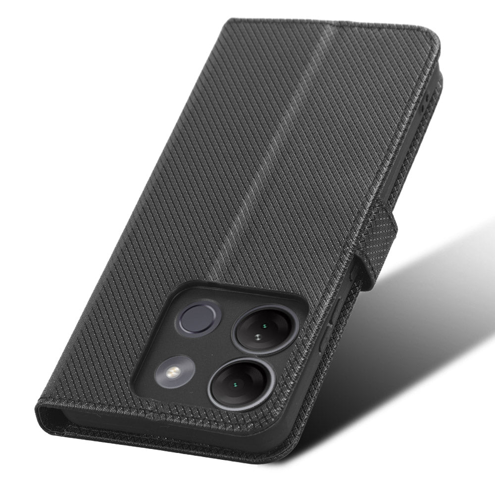 For Infinix Smart 7 Plus Diamond Texture Phone Case PU Leather Stand Wallet Phone Cover