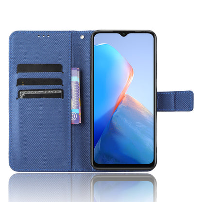 For Infinix Smart 7 Plus Diamond Texture Phone Case PU Leather Stand Wallet Phone Cover
