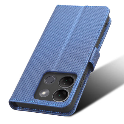 For Infinix Smart 7 Plus Diamond Texture Phone Case PU Leather Stand Wallet Phone Cover