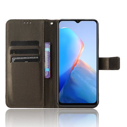For Infinix Smart 7 Plus Diamond Texture Phone Case PU Leather Stand Wallet Phone Cover
