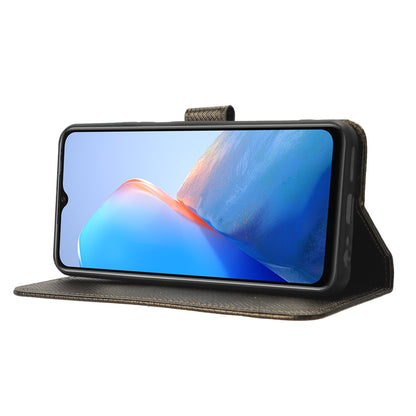 For Infinix Smart 7 Plus Diamond Texture Phone Case PU Leather Stand Wallet Phone Cover