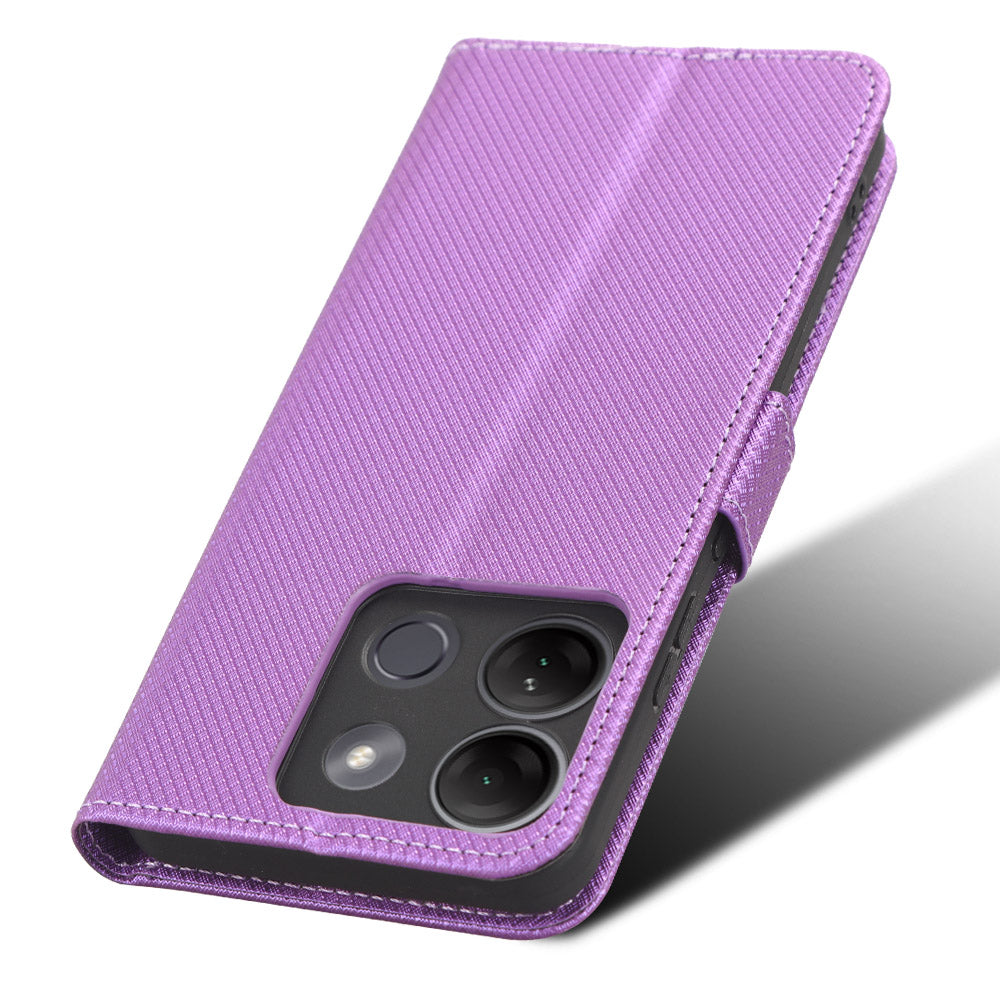 For Infinix Smart 7 Plus Diamond Texture Phone Case PU Leather Stand Wallet Phone Cover