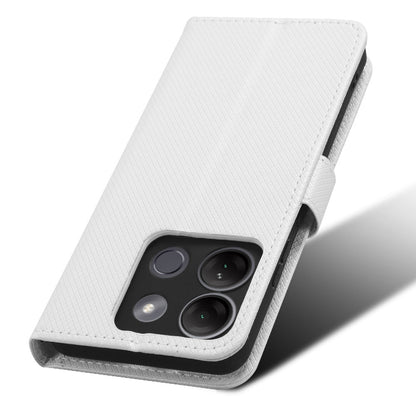 For Infinix Smart 7 HD 4G (X6516) Diamond Texture Flip Case PU Leather Stand Wallet Phone Cover