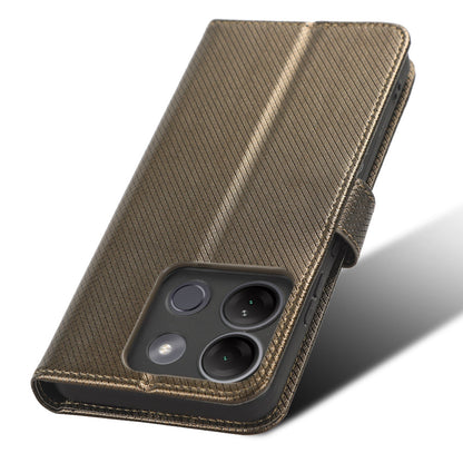For Infinix Smart 7 HD 4G (X6516) Diamond Texture Flip Case PU Leather Stand Wallet Phone Cover