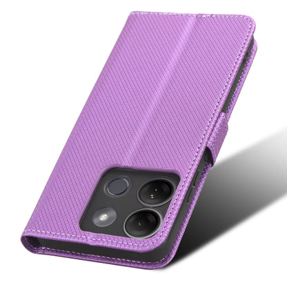 For Infinix Smart 7 HD 4G (X6516) Diamond Texture Flip Case PU Leather Stand Wallet Phone Cover