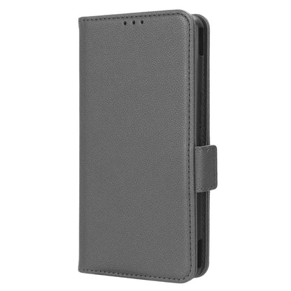 For Asus ROG Phone 7 5G Flip Stand Phone Shell PU Leather Wallet Anti-drop Case Litchi Texture Phone Cover