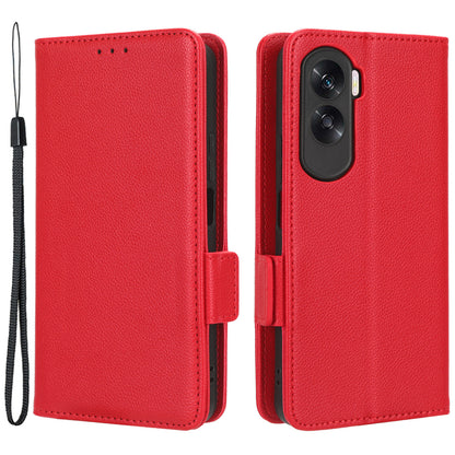 For Honor 90 Lite 5G / X50i 5G Anti-Scratch PU Leather Wallet Phone Case Litchi Texture Flip Stand Phone Cover