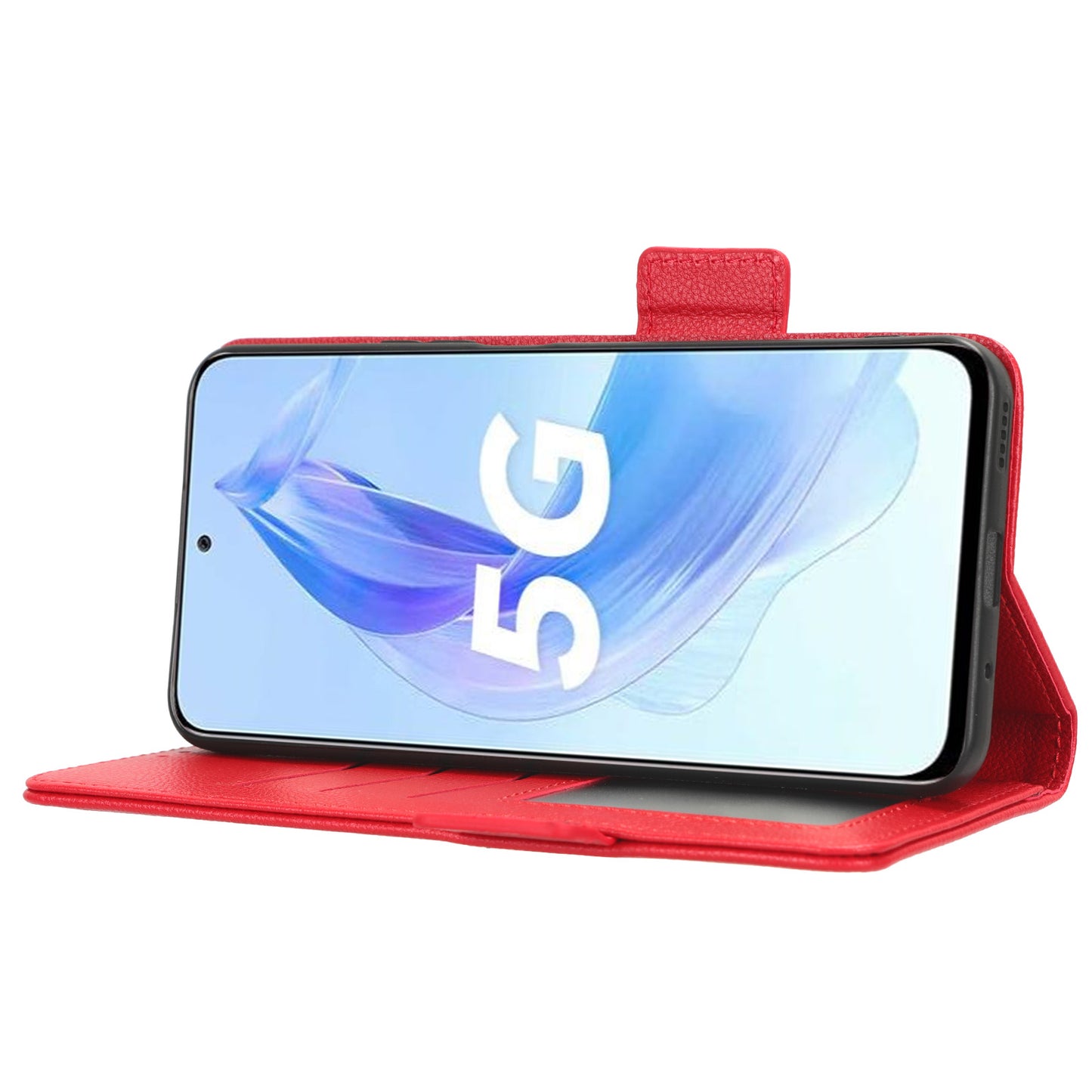 For Honor 90 Lite 5G / X50i 5G Anti-Scratch PU Leather Wallet Phone Case Litchi Texture Flip Stand Phone Cover