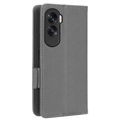 For Honor 90 Lite 5G / X50i 5G Anti-Scratch PU Leather Wallet Phone Case Litchi Texture Flip Stand Phone Cover
