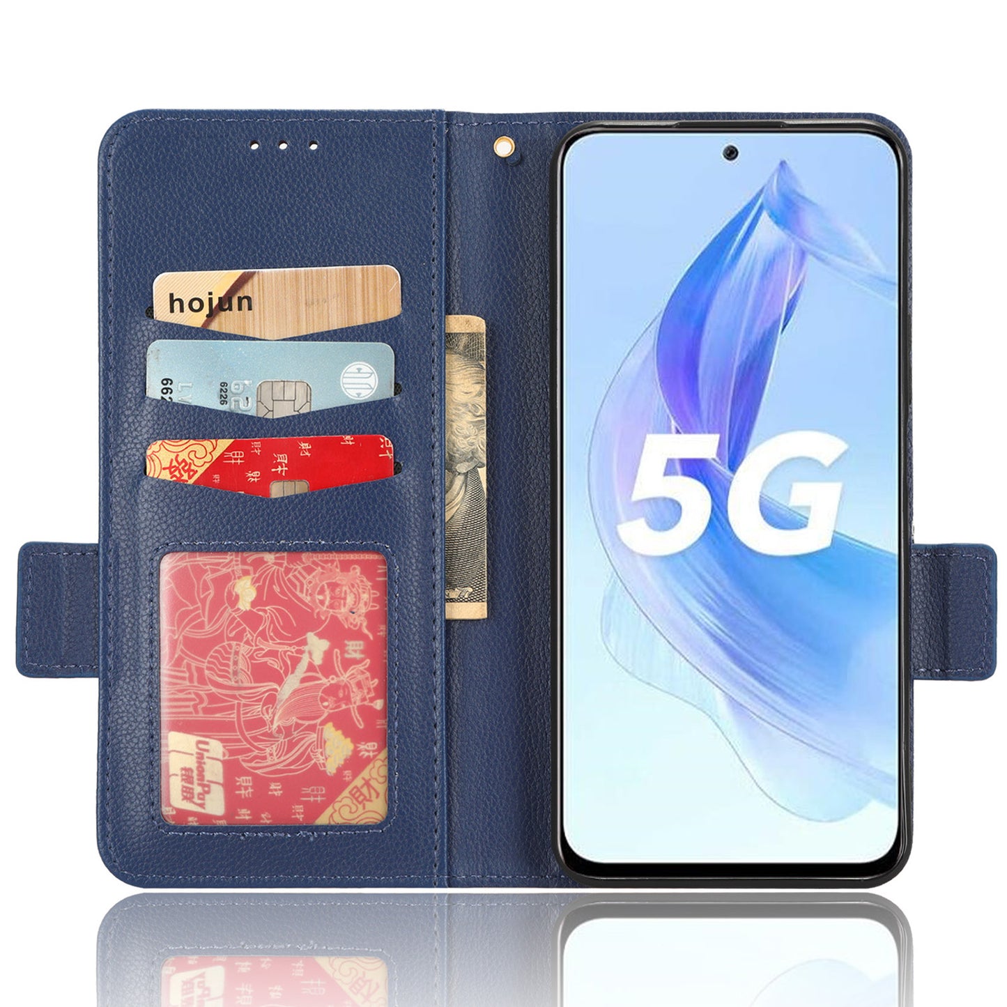 For Honor 90 Lite 5G / X50i 5G Anti-Scratch PU Leather Wallet Phone Case Litchi Texture Flip Stand Phone Cover