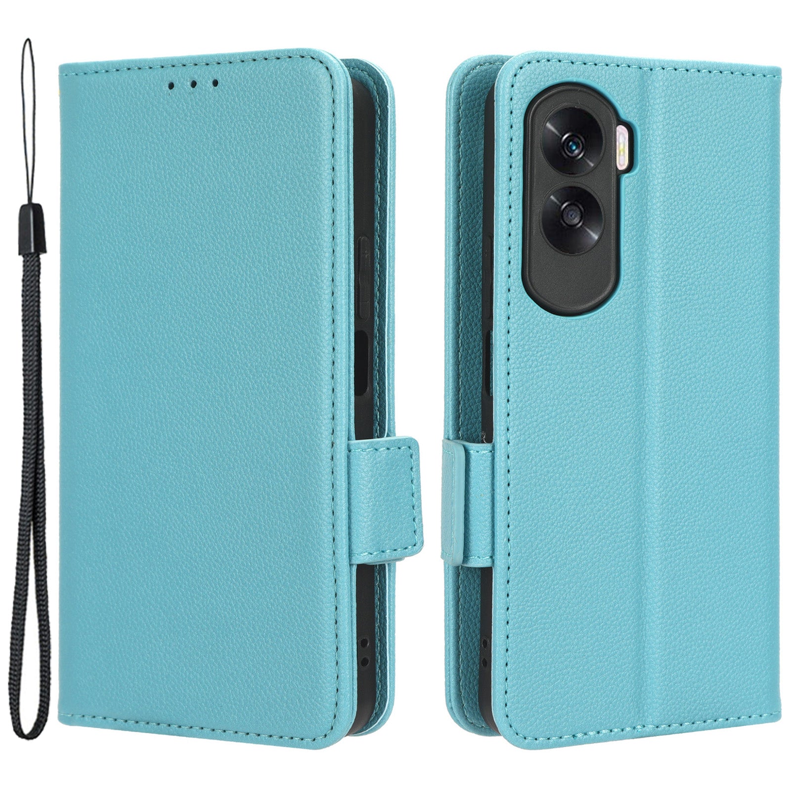 For Honor 90 Lite 5G / X50i 5G Anti-Scratch PU Leather Wallet Phone Case Litchi Texture Flip Stand Phone Cover