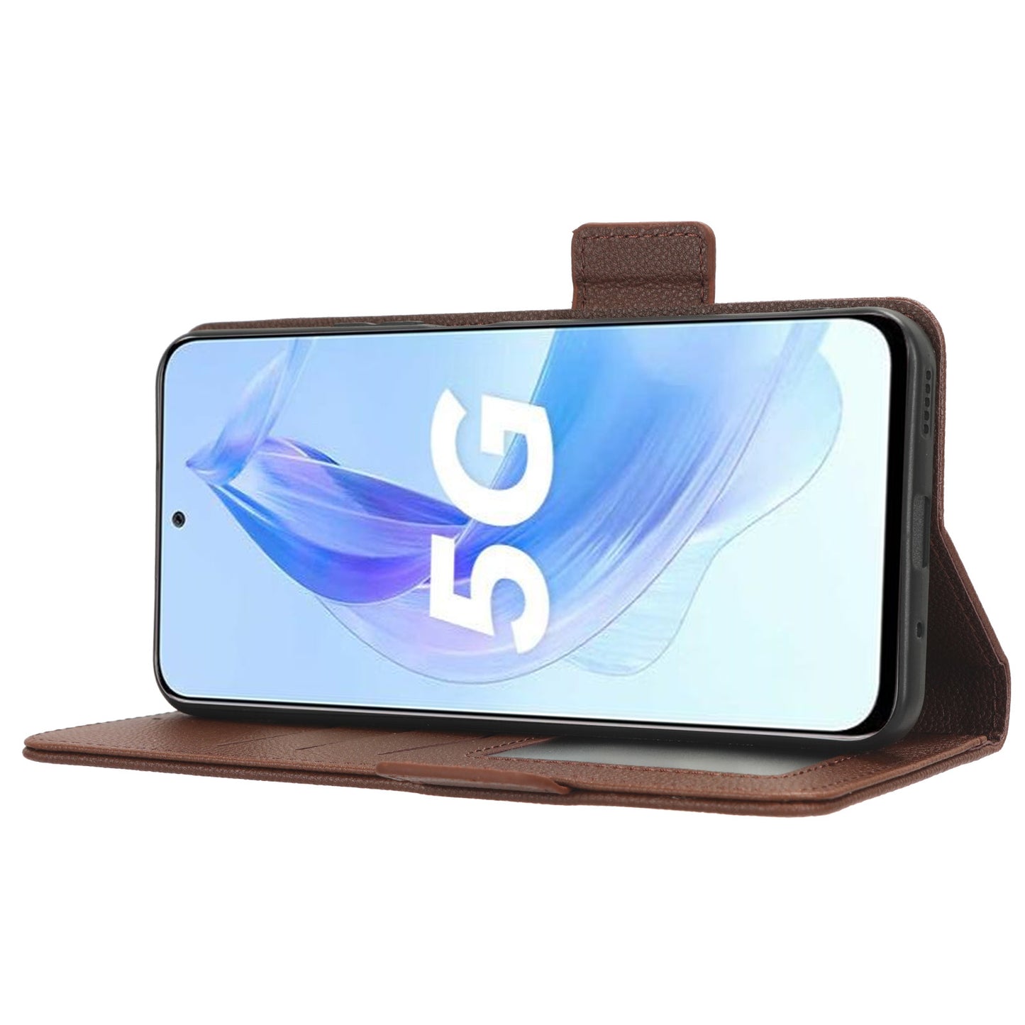 For Honor 90 Lite 5G / X50i 5G Anti-Scratch PU Leather Wallet Phone Case Litchi Texture Flip Stand Phone Cover