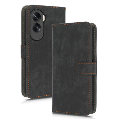 For Honor 90 Lite 5G / X50i 5G RFID Blocking PU Leather Case Cell Phone Wallet Stand Cover with Strap