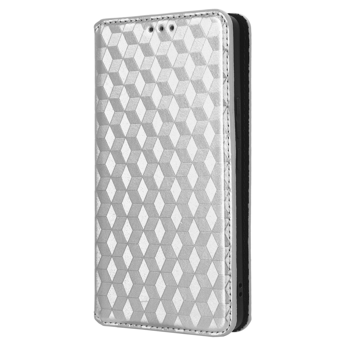 For Xiaomi 13 Ultra Rhombus Imprinted PU Leather Phone Case Wallet Stand Flip Cover