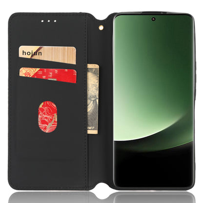 For Xiaomi 13 Ultra Rhombus Imprinted PU Leather Phone Case Wallet Stand Flip Cover