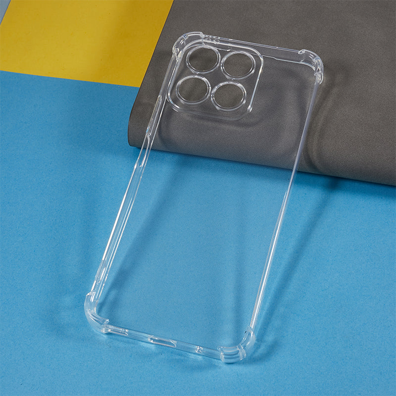 For Honor X8a 4G Reinforced Corners TPU Phone Case Transparent Cell Phone Cover