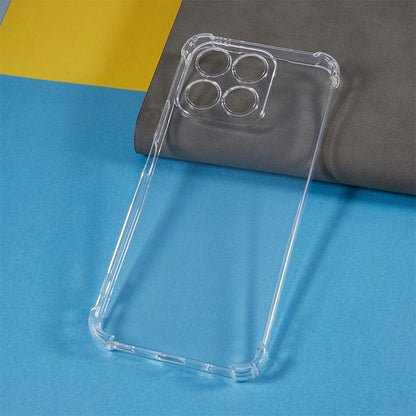 For Honor X8a 4G Reinforced Corners TPU Phone Case Transparent Cell Phone Cover
