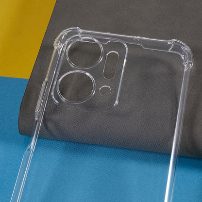 For Honor X7a 5G / Play7T 5G Four Corners Anti-drop Phone Case Transparent TPU Cover