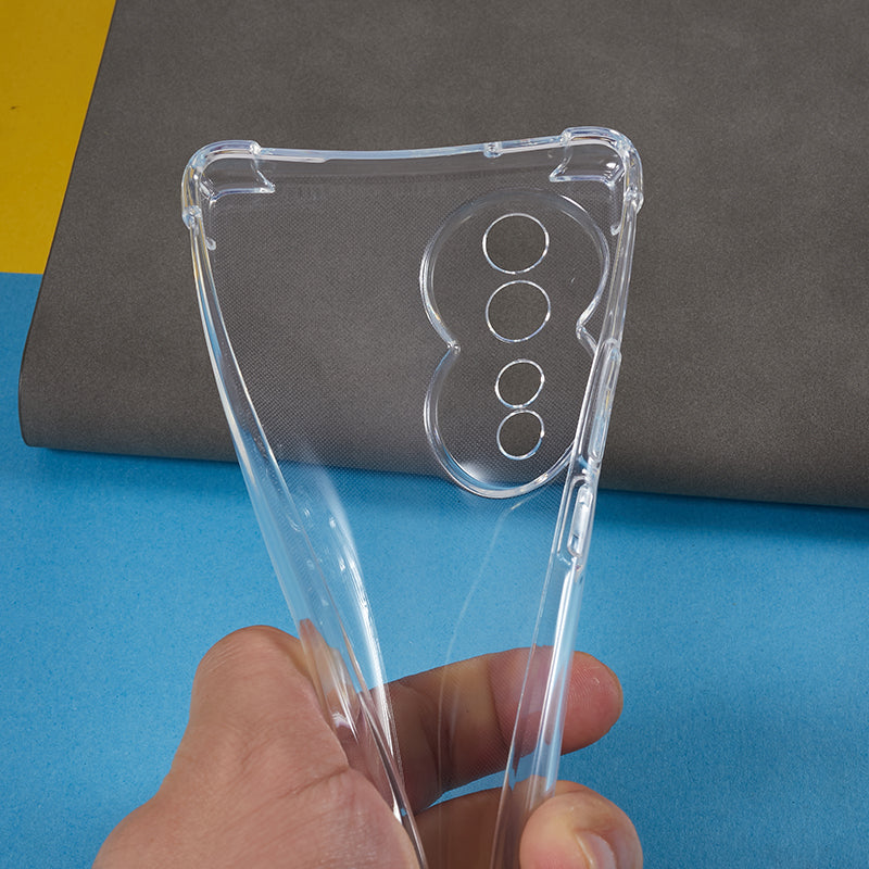 Phone TPU Case for Honor 80 5G , Transparent Anti-drop Corner Protection Phone Cover