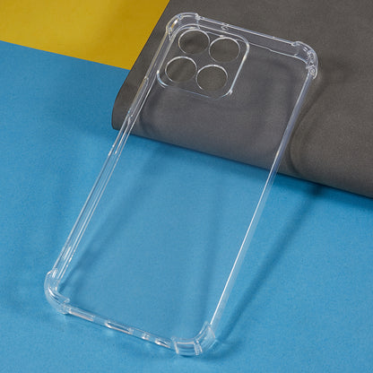 For Honor X8 5G Drop-proof Corner Phone Case Transparent Soft TPU Phone Cover