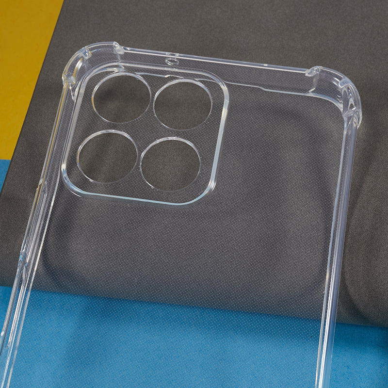 For Honor X8 5G Drop-proof Corner Phone Case Transparent Soft TPU Phone Cover