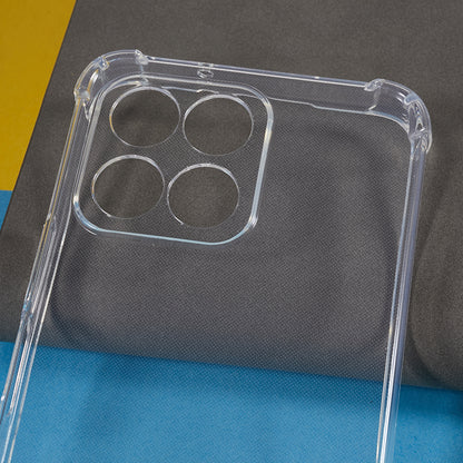 For Honor X8 5G Drop-proof Corner Phone Case Transparent Soft TPU Phone Cover