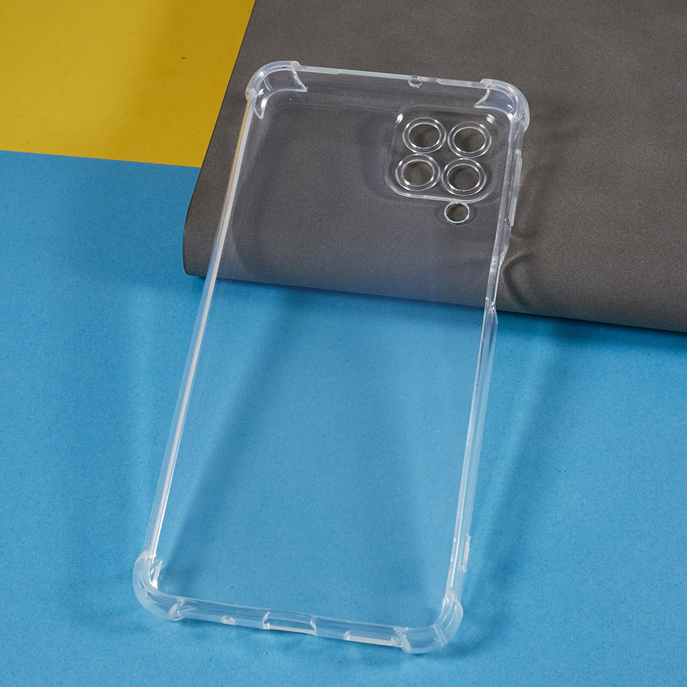 For Samsung Galaxy M53 5G Transparent Phone Case Reinforced Corner Anti-drop TPU Cover