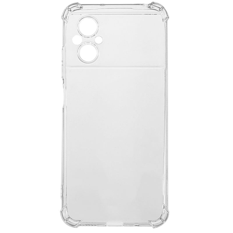 Transparent Back Cover for Xiaomi Poco M5 4G Reinforced Corners Anti-drop TPU Phone Case