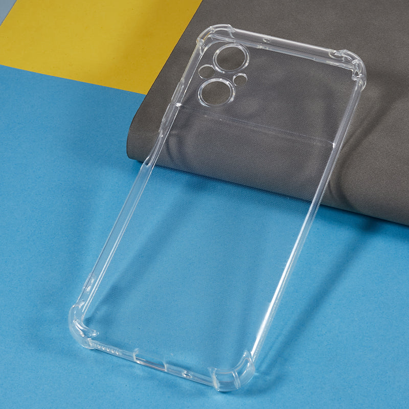 Transparent Back Cover for Xiaomi Poco M5 4G Reinforced Corners Anti-drop TPU Phone Case