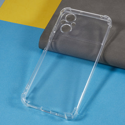 Transparent Back Cover for Xiaomi Poco M5 4G Reinforced Corners Anti-drop TPU Phone Case