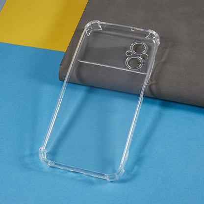 Transparent Back Cover for Xiaomi Poco M5 4G Reinforced Corners Anti-drop TPU Phone Case