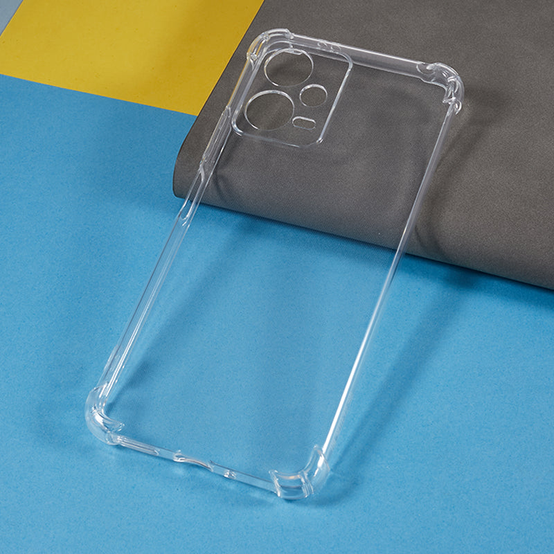 Clear Cover for Xiaomi Redmi Note 12 5G (India) / (Global) / Poco X5 5G Reinforced Corners Anti-drop TPU Phone Case