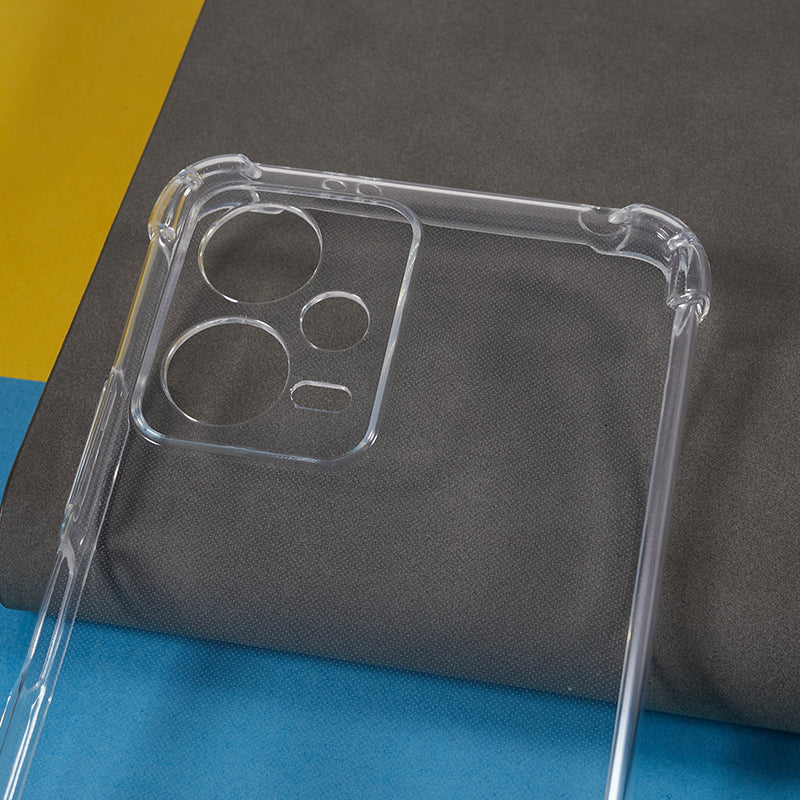 Clear Cover for Xiaomi Redmi Note 12 5G (India) / (Global) / Poco X5 5G Reinforced Corners Anti-drop TPU Phone Case