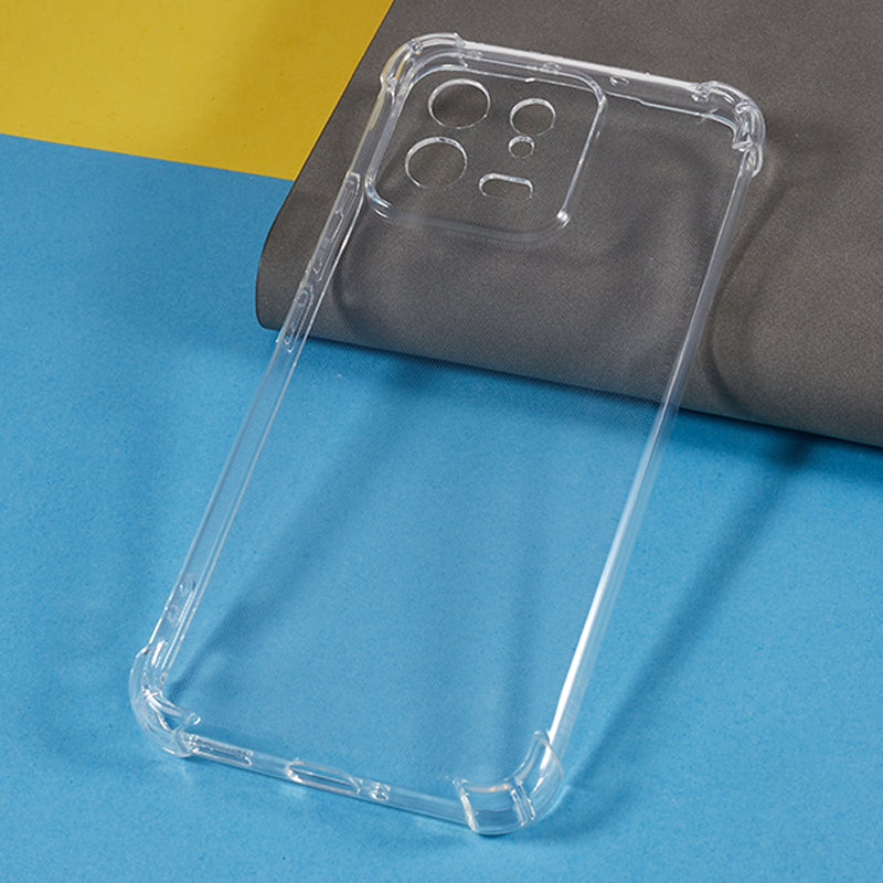 TPU Shell for Xiaomi 13 Reinforced Corners Back Cover Scratch Resistant Transparent Phone Case