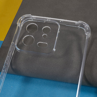 TPU Shell for Xiaomi 13 Reinforced Corners Back Cover Scratch Resistant Transparent Phone Case