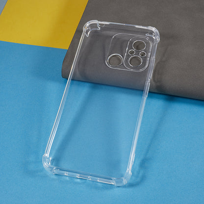 TPU Shell for Xiaomi Poco C55 4G / Redmi 11A 4G / 12C 4G Reinforced Corners Anti-drop Transparent Cover