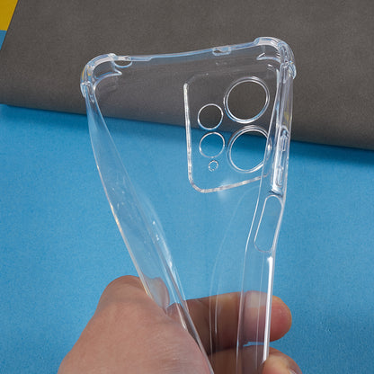 For Xiaomi Redmi Note 12 4G Flexible TPU Phone Case Reinforced Corners Anti-drop Transparent Cover