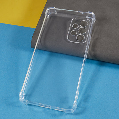 For Samsung Galaxy A53 5G Flexible TPU Phone Case Reinforced Corners Drop Resistant Transparent Cover