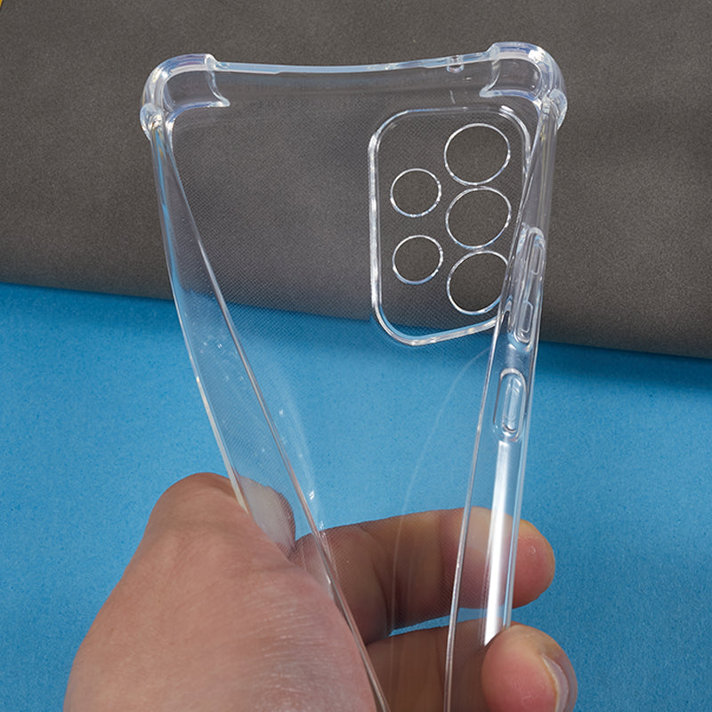 For Samsung Galaxy A53 5G Flexible TPU Phone Case Reinforced Corners Drop Resistant Transparent Cover