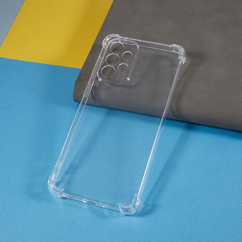 For Samsung Galaxy A33 5G Soft TPU Phone Case Transparent Reinforced Corners Anti-drop Cover