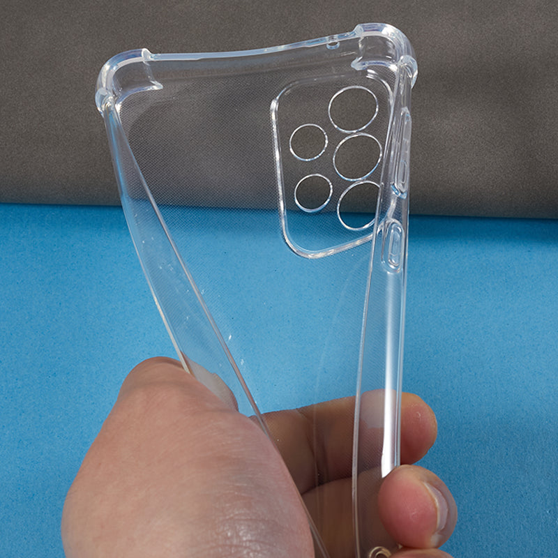 For Samsung Galaxy A33 5G Soft TPU Phone Case Transparent Reinforced Corners Anti-drop Cover